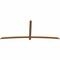 Ekena Millwork Bellingham Timber Gable Bracket, Western Red Cedar, 108"W x 45"H x 1 1/2"D x 3 1/2"F, 10/12 Pitch GBW108X45X0204BEL00SWR - alternate 5